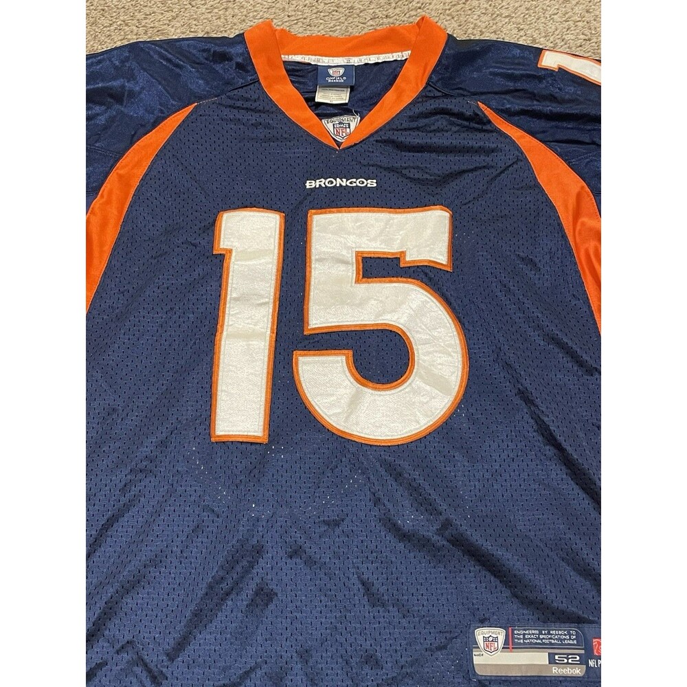 Authentic Denver Broncos #15 Tim Tebow Vintage NFL Football Jersey Mens Size 52 - Picture 4 of 6